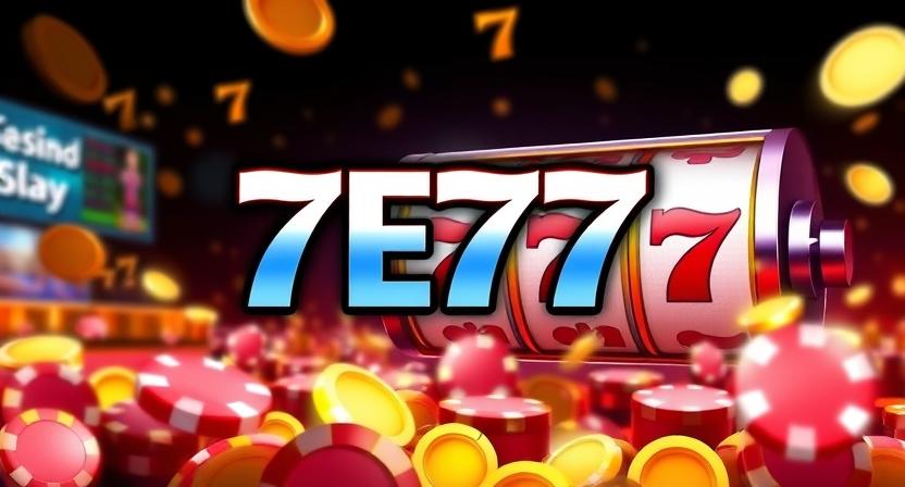 Immersive lounge-style interface of 7E77 casino