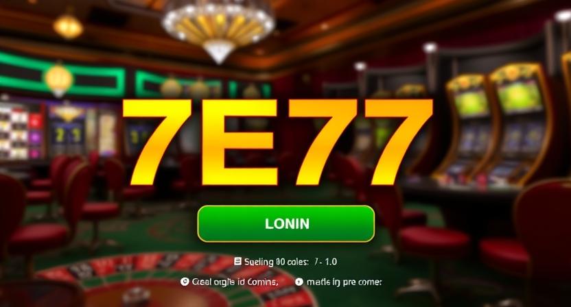 Clean and intuitive 7E77 login interface